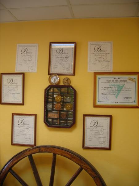 les troph�s et diplomes de mes concours