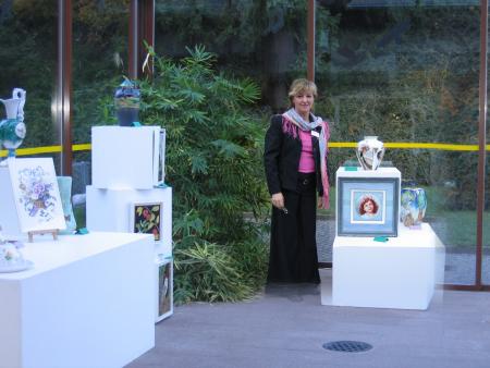 Le visage qui a gagn� la m�daille d' or 2005 est expos�